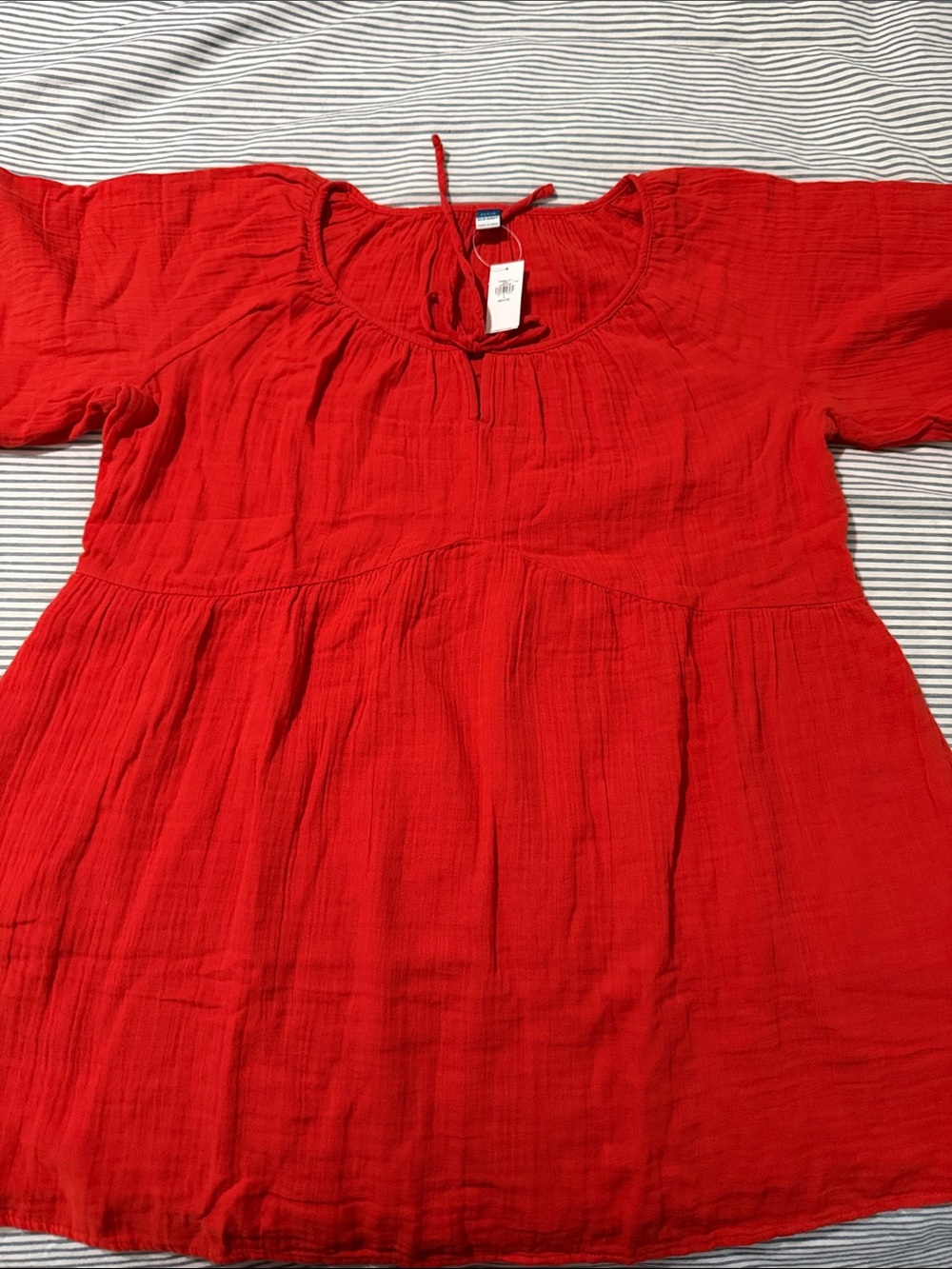 NEW Old Navy Red gauze dress
